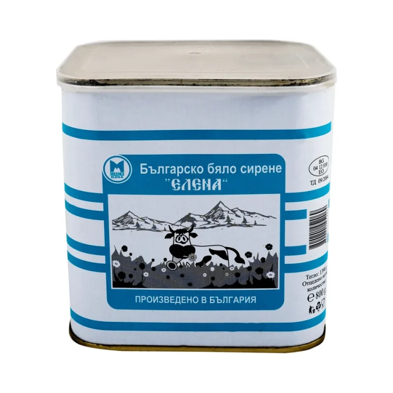 Краве сирене ЕЛЕНА в тенекия 800 г - Елена