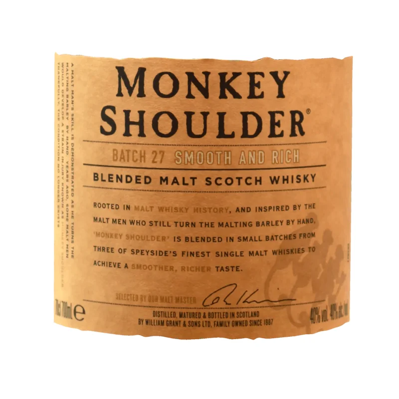 Уиски MONKEY SHOULDER 40% алк. 700 мл - MONKEY SHOULDER