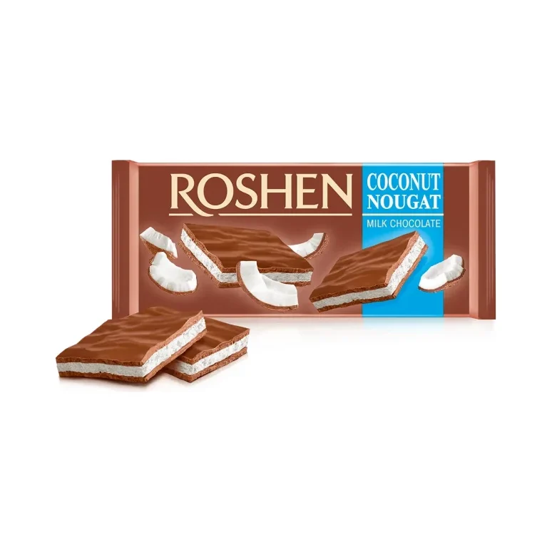 Шоколад ROSHEN с кокосова нуга 90 г - ROSHEN