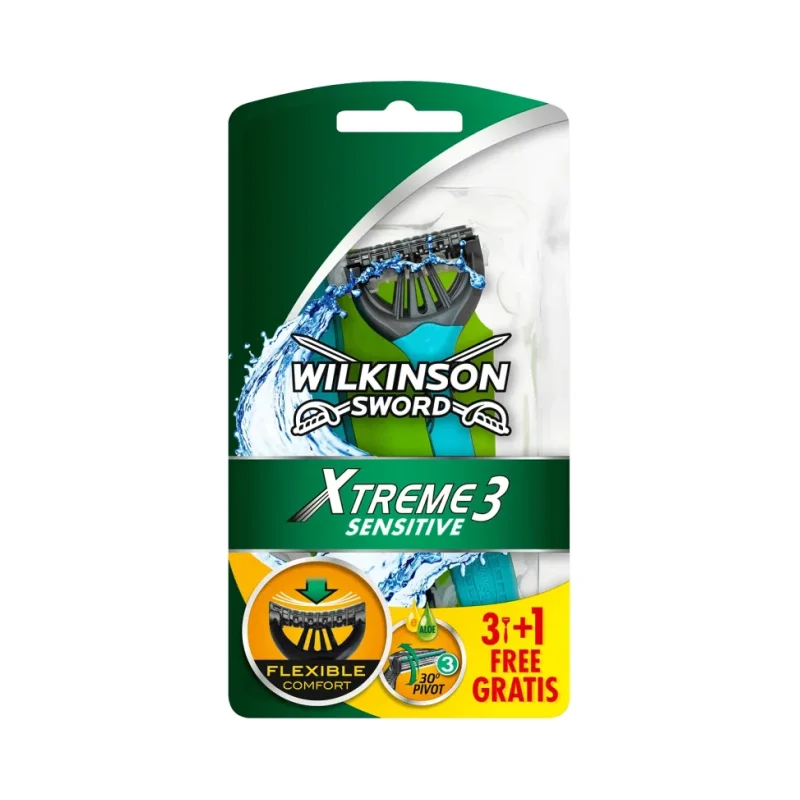 Самобръсначка WILKINSON Xtreme3 Sensitive 3+1 бр. - WILKINSON