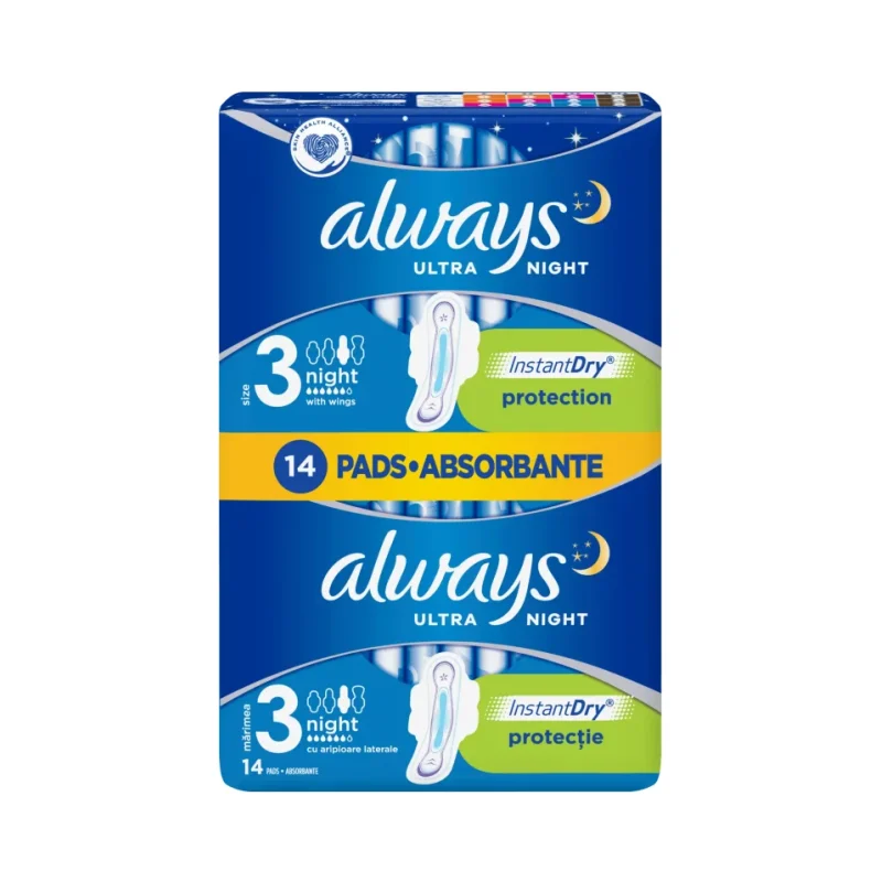 Дамски превръзки ALWAYS Ultra Night Duo 6 капки 14 бр. - Always