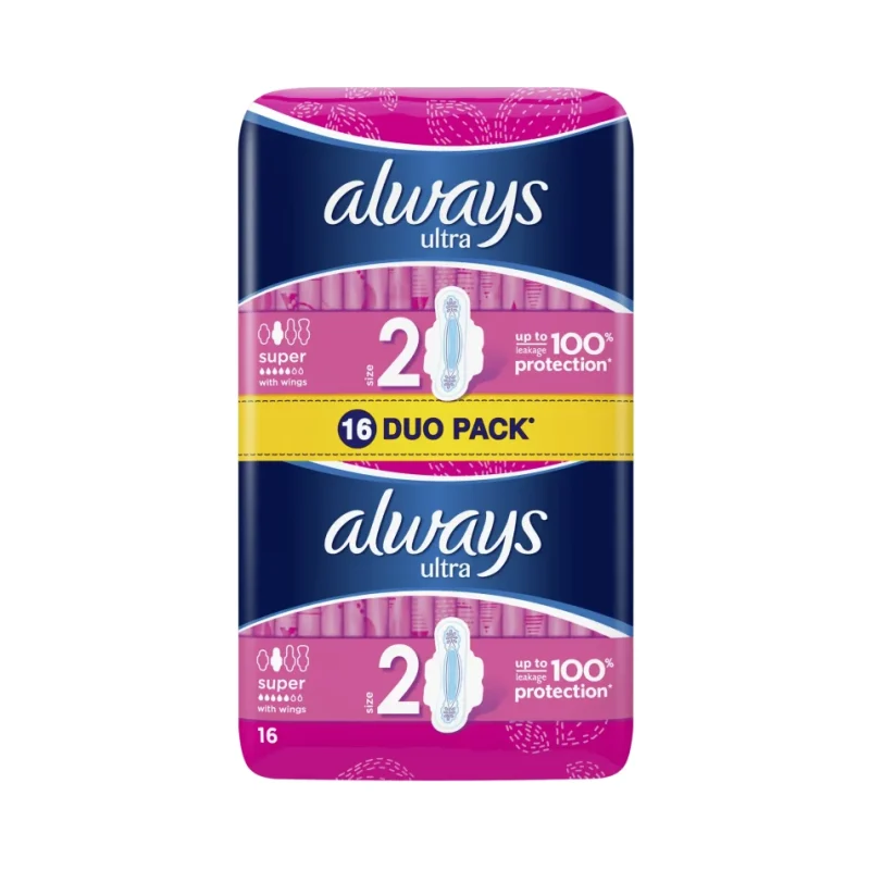Дамски превръзки ALWAYS Ultra Super+ Duo 5 капки 16 бр. - Always