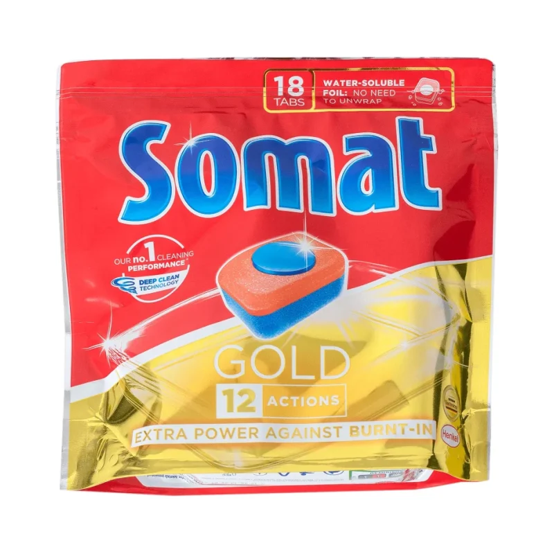 Таблетки за съдомиялна SOMAT Gold 18 бр. - SOMAT