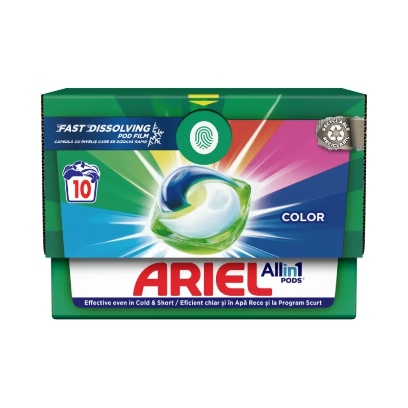 Капсули за пране ARIEL All in One pods Color 10 бр. - ARIEL