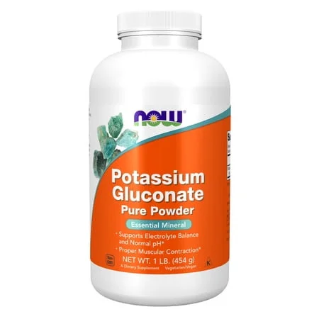 Чист прах от глюконат на калий / Potassium Gluconate Pure Powder - NOW