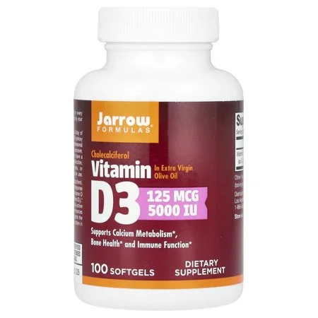 Витамин D3 125 мкг 5000 IU / Vitamin D3 125 mcg 5000 IU - Jarrow Formulas