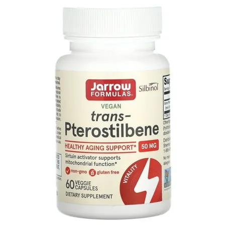 Trans-Птеростилбен 50 мг / Trans-Pterostilbene 50 mg - Jarrow Formulas