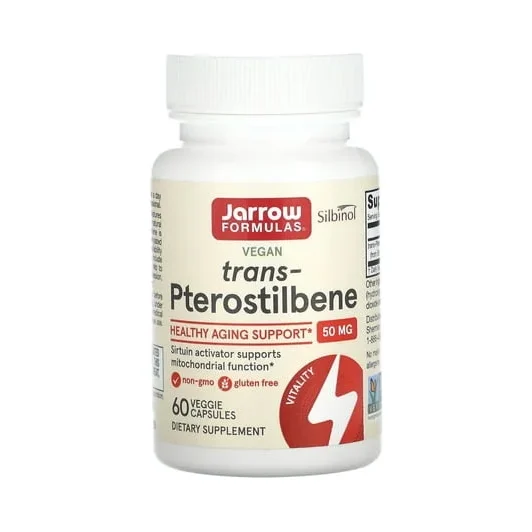 Trans-Птеростилбен 50 мг - Jarrow Formulas