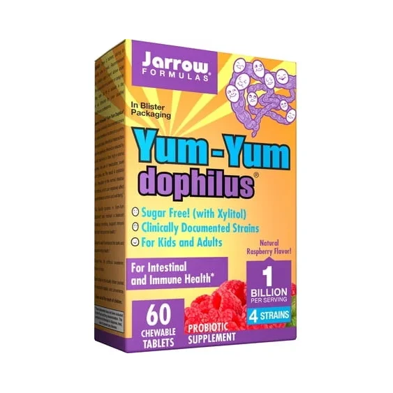 Yum-Yum Дофилус 1 милиард CFU Малина - Jarrow Formulas