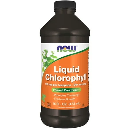 Течен хлорофил с натурален вкус на мента / Liquid Chlorophyll Natural Mint Flavor - NOW