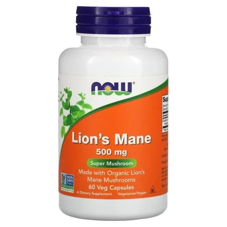 Гъба Лъвска грива 500 мг / Lion's Mane 500 mg - NOW