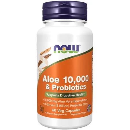 Алоэ 10,000 и пробиотици - NOW