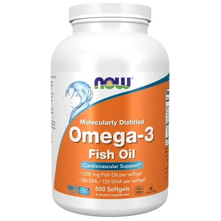 Молекулярно дестилирано рибено масло Омега-3 / Molecularly Distilled Omega-3 Fish Oil - NOW