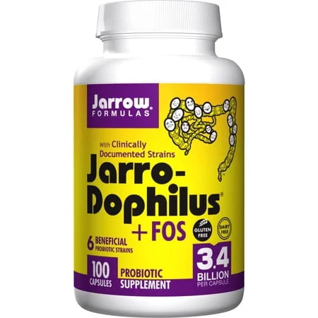 Jarro-Dophilus плюс FOS 3.4 милиарда CFU / Jarro-Dophilus plus FOS 3.4 Billion CFU - Jarrow Formulas