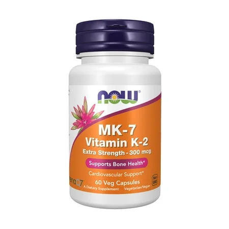 MK-7 Витамин K-2 Екстра Сила - 300 мкг / MK-7 Vitamin K-2 Extra Strength - 300 mcg - NOW