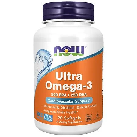 Ултра Омега-3 рибено масло / Ultra Omega-3 Fish Oil - NOW