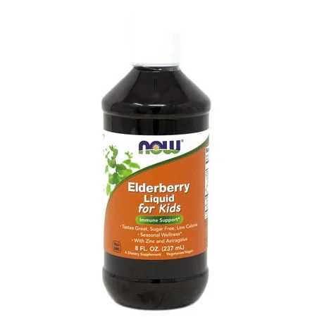 Течен екстракт от бъз за деца / Elderberry Liquid for Kids - NOW