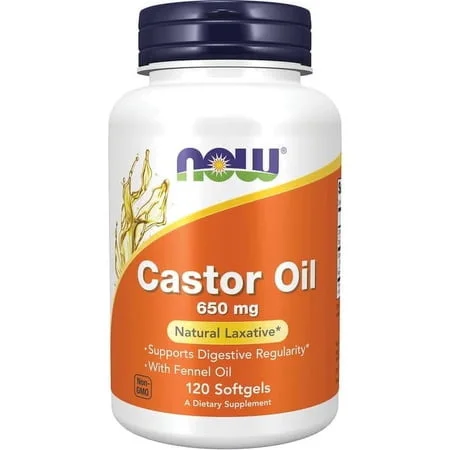 Касторово масло 650 мг / Castor Oil 650 mg - NOW