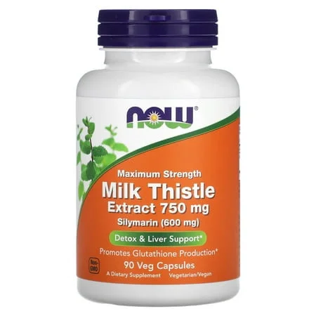 Екстракт от мляко от трън Maximum Strength 750 mg / Maximum Strength Milk Thistle Extract 750 mg - NOW