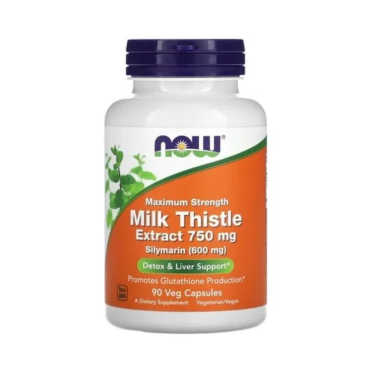 Екстракт от мляко от трън Maximum Strength 750 mg - NOW