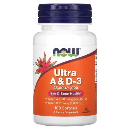 Ultra A & D-3 25,000 IU/1,000 IU - NOW