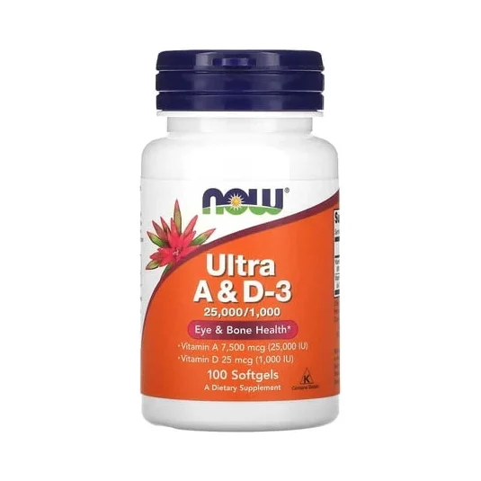Ultra A & D-3 25,000 IU/1,000 IU - NOW