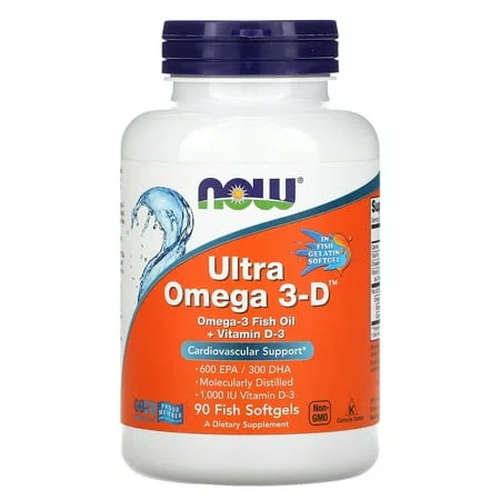 Ултра Омега 3-Д Рибено масло / Ultra Omega 3-D Fish Oil - NOW