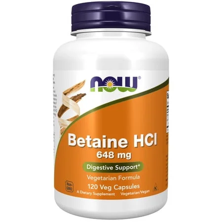 Betaine HCl 648 mg - NOW