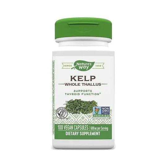 Цял талус от водорасли Kelp 600 mg - Nature's Way