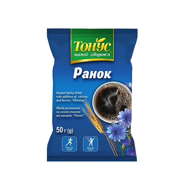 Разтворима напитка от ечемик и цикория, Тонус, 50 гр