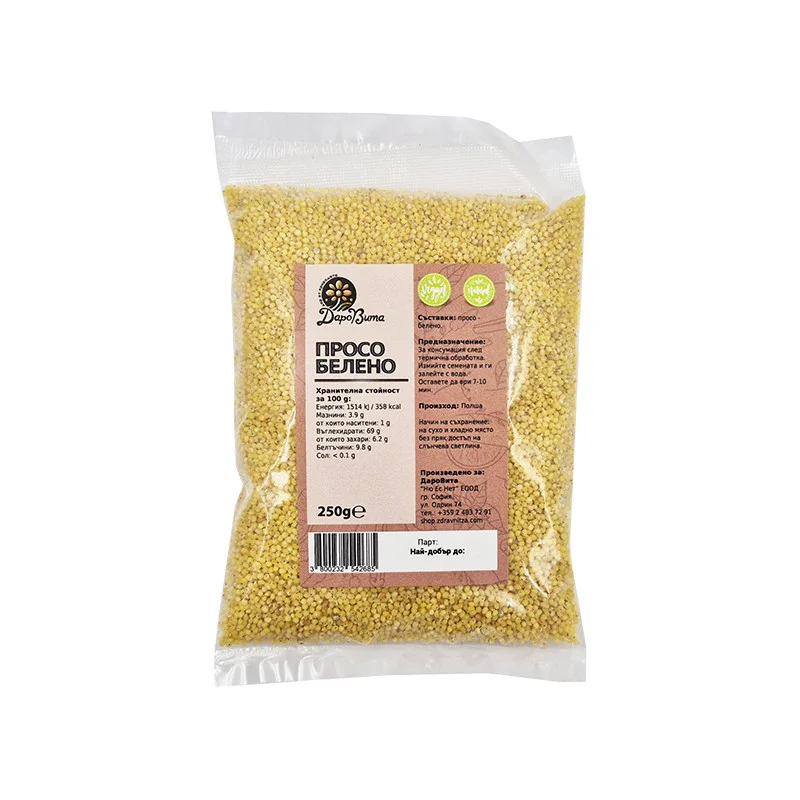 Просо - белено, ДароВита, 250 гр - ДароВита
