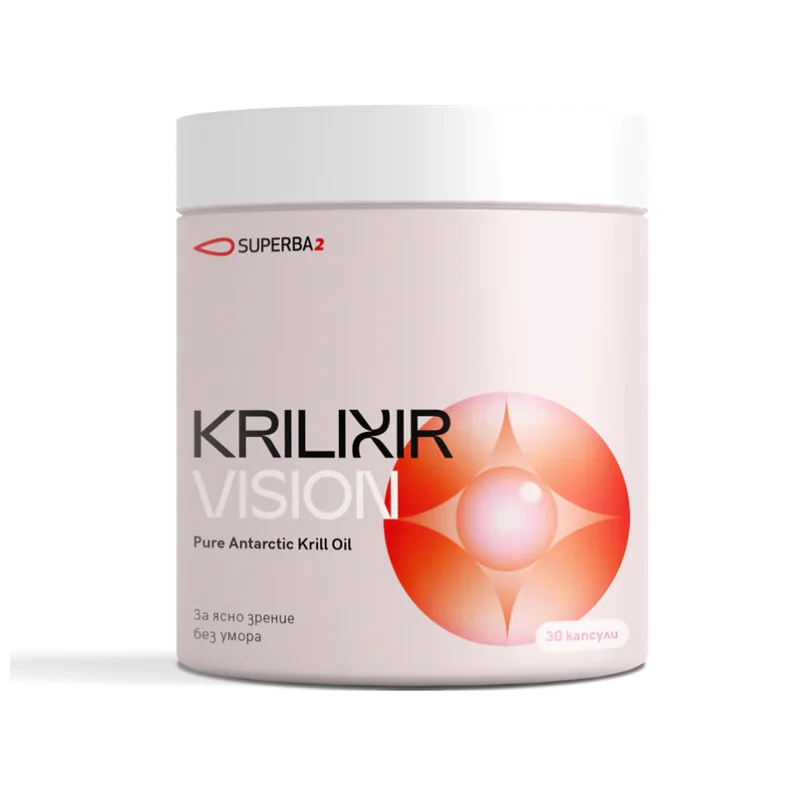 Масло от антарктически крил с невен, Krilixir Vision, 30 капсули