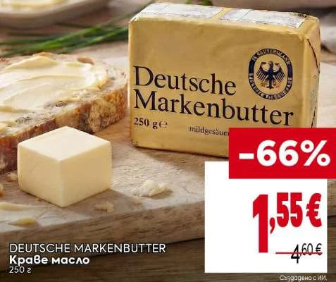 DEUTSCHE MARKENBUTTER Краве масло 250 г