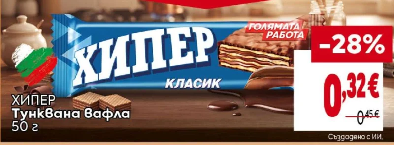 ХИПЕР Тунквана вафла 50 г