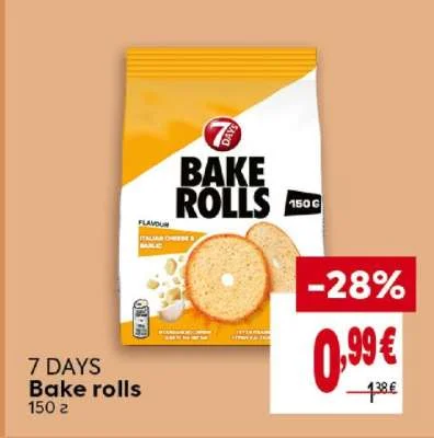 7 DAYS Bake rolls 150 г