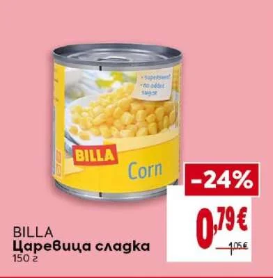 BILLA Царевица сладка 150 г