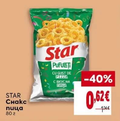 Star Снакс пица 80 г