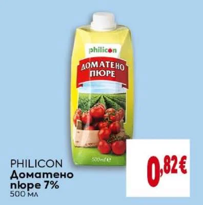 PHILICON Доматено пюре 7% 500 мл