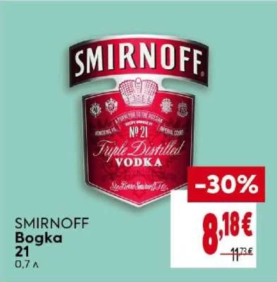 SMIRNOFF Bogka 21 0.7 л