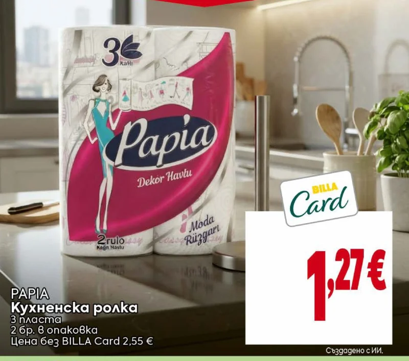 Papia Кухненска ролка 2 бр.