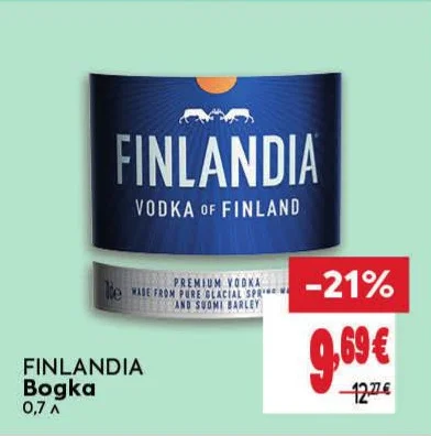 FINLANDIA Водка 0.7 л