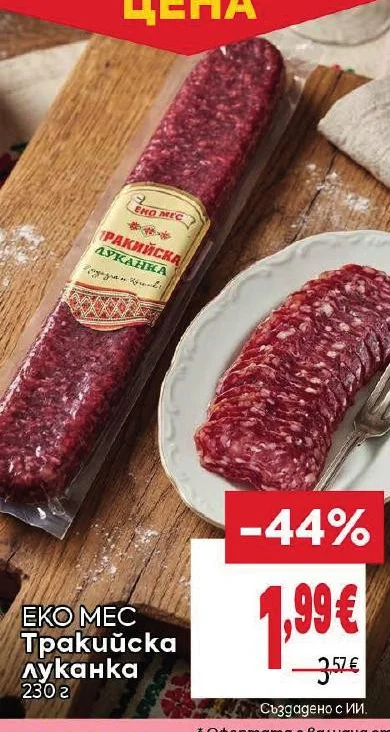 ЕКО МЕС Тракийска луканка 230 г