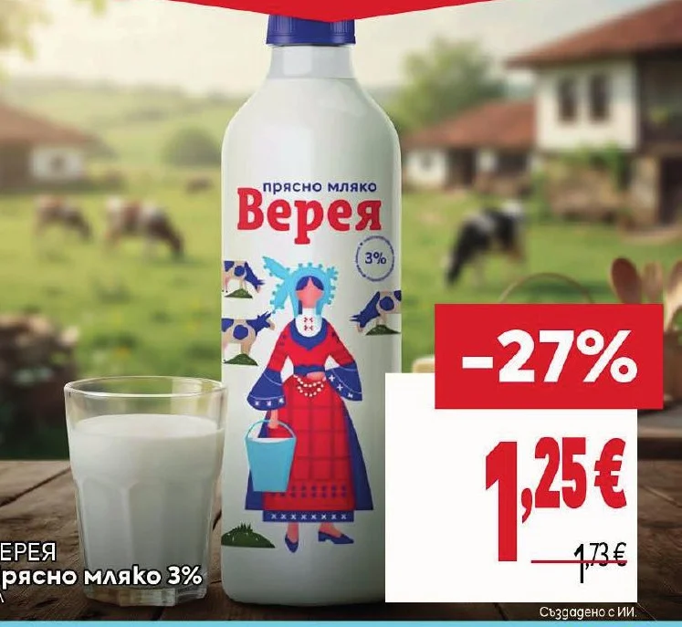 Верея Прясно мляко 3%