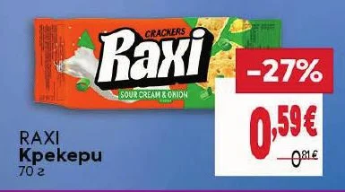 RAXI Крекери 70 г