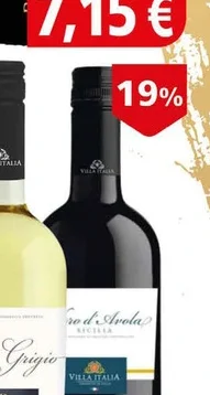 Черв. вино Villa Italia Nero d`Avola 0.75л 0.75 л