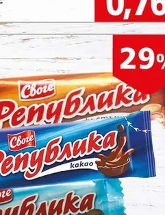 Шоколадов Десерт Република Фъстък 40гр 40 гр