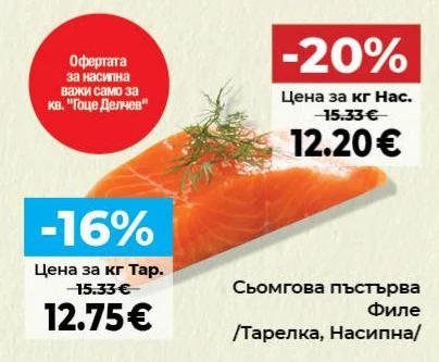 Сьомгова пъстърва Филе
