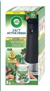 AIRWICK Active Fresh Комплект автоматичен ароматизатор с пълнител сандалово дърво 228 ml