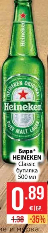 HEINEKEN Бира Classic 500 мл
