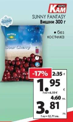 SUNNY FANTASY Вишни без костилка 300 г